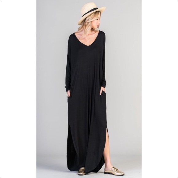🌟Oversized LongSLeeved Maxi Small Black 🇺🇸 - Picture 7 of 14